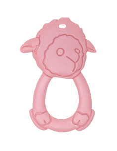 Anel de dentição para bebês - Ovelha rosa