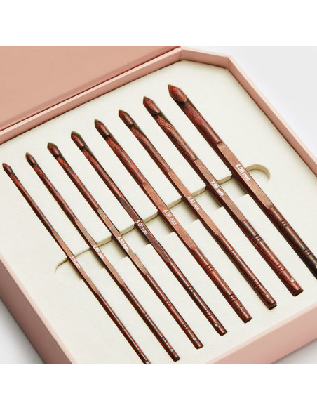 Conjunto de luxo ganchos KnitPro Symfonie Rose