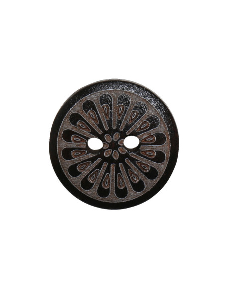 Pacote de 8 botões de madeira margarida 15 mm