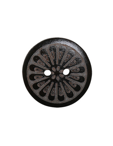 Pacote de 8 botões de madeira margarida 18 mm