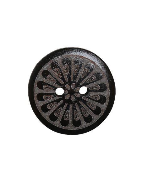 Pacote de 8 botões de madeira margarida 18 mm