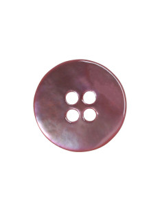 Conjunto de 8 botões de 4 furos de madrepérola 15 mm - Rosa 2