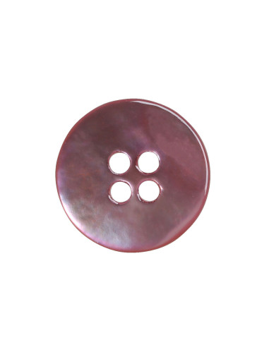 Conjunto de 8 botões de 4 furos de madrepérola 15 mm - Rosa