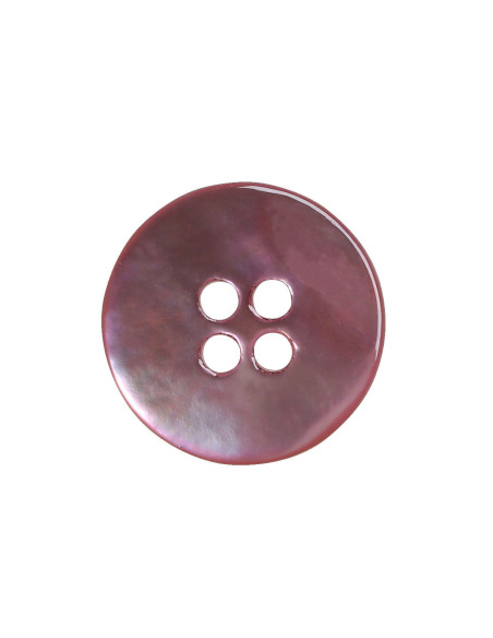 Conjunto de 8 botões de 4 furos de madrepérola 15 mm - Rosa