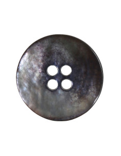 Conjunto de 8 botões de 4 furos de madrepérola 18 mm - Preto 2