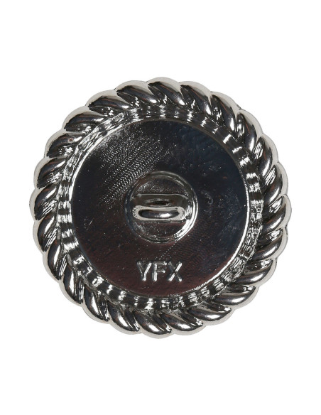 Conjunto de 4 botões Pérola 21 mm - Prata
