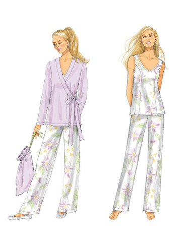 Molde de vestido, blusa, camisa, calça e bolsa - Butterick 5963