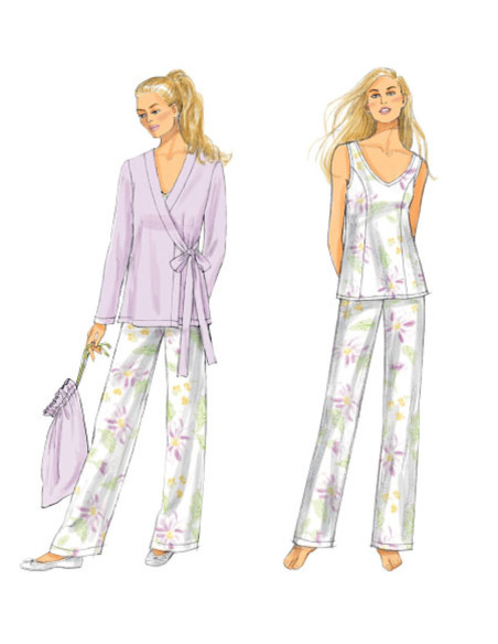 Molde de vestido, blusa, camisa, calça e bolsa - Butterick 5963