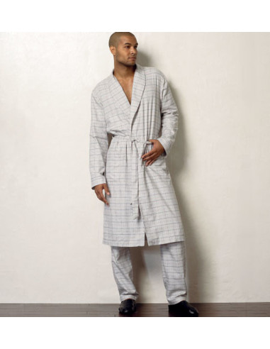 Molde de robe de chambre, cinto, top, short e calças - Vogue 8964
