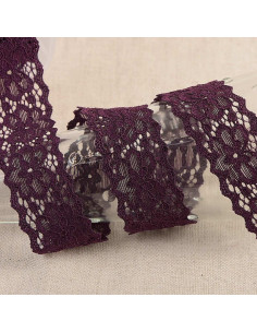 Renda elástica Hellébore - Violeta