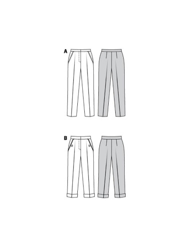 Molde de calça - Burda 6101