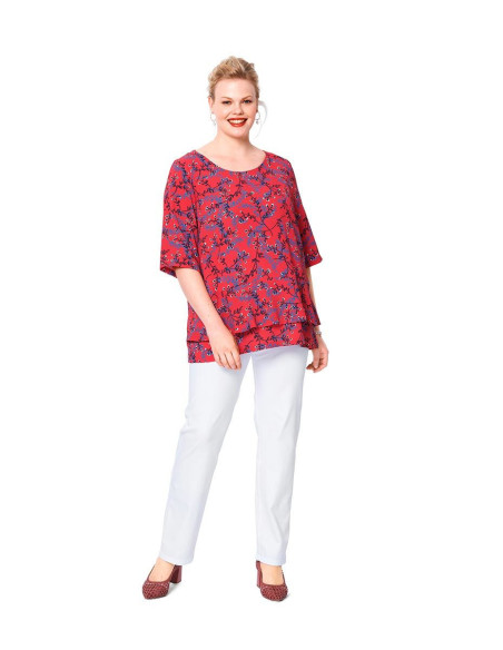 Molde de blusa - Burda 6105