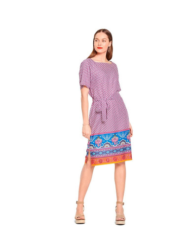 Molde de top e vestido - Burda 6117