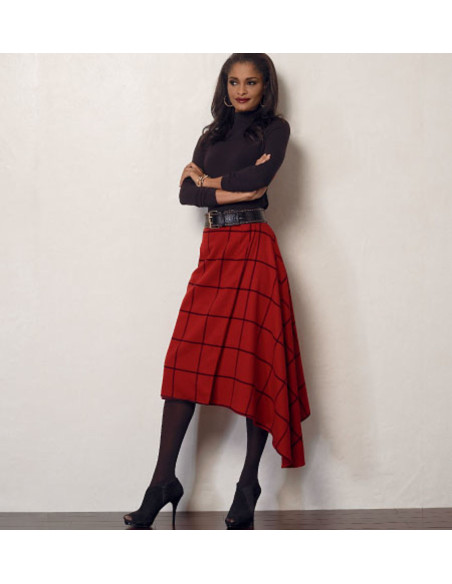 Molde de saia - Vogue 8956