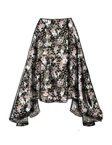 Molde de saia - Vogue 8956
