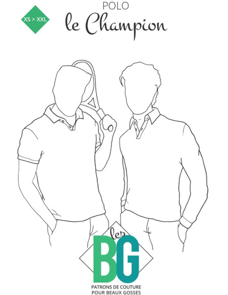 Padrão de polo para homem Le Champion - Les BG