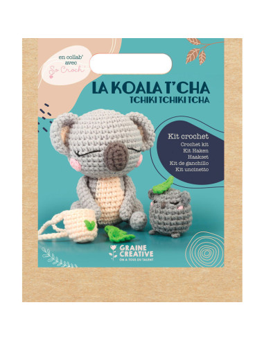 Kit de crochê - O coala t'cha