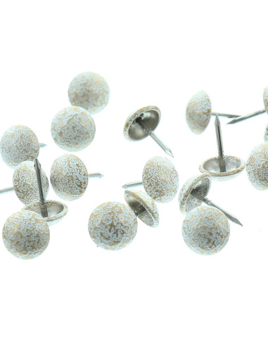 Pregos de tapeçaria Select - Branco latonado