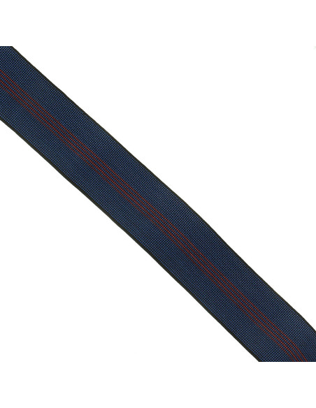 Cinta elástica de estofador 70 mm azul e vermelha