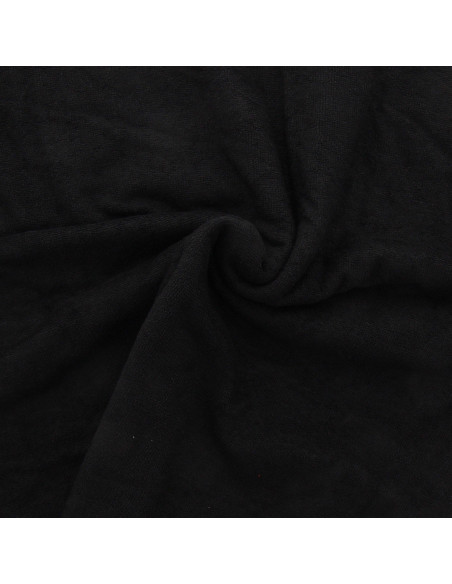 Tecido micro felpa viscose - Preto