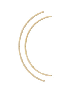 Móbile de bambu para bebê - 2 semicírculos