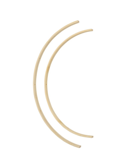 Móbile de bambu para bebê - 2 semicírculos