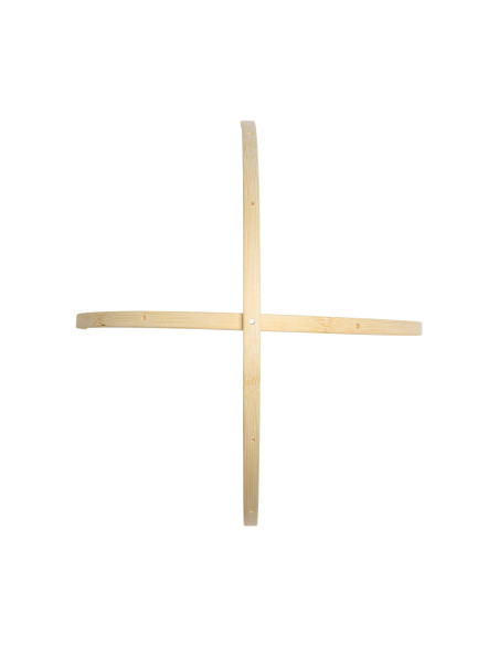 Móbile de bambu para bebê - 2 semicírculos