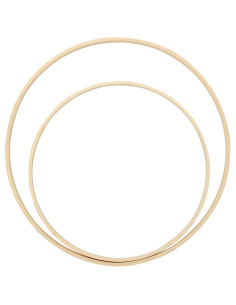 Móbile de bambu para bebê - 2 anéis