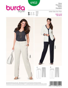 Molde de calça - Burda 6952