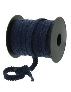 Galão de tapeceiro plano bruto - Azul marinho