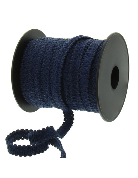 Galão de tapeceiro plano bruto - Azul marinho