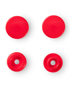 Conjunto de 30 botões de pressão Color Snaps 12,4 mm - Vermelho vivo 2