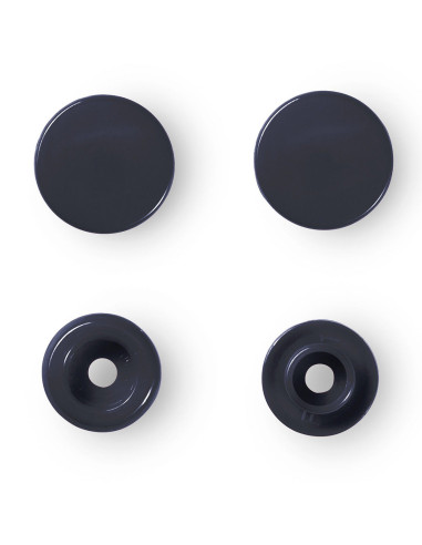 Conjunto de 30 botões de pressão Color Snaps 12,4 mm - Marinho