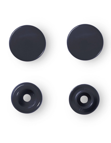 Conjunto de 30 botões de pressão Color Snaps 12,4 mm - Marinho