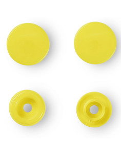 Conjunto de 30 botões de pressão Color Snaps 12,4 mm - Amarelo claro 2