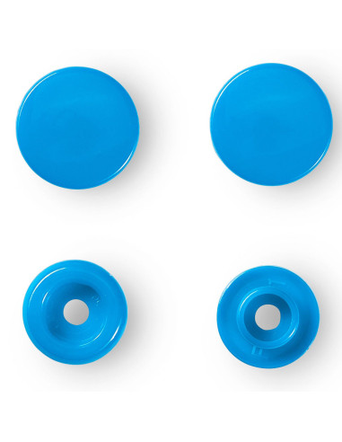Conjunto de 30 botões de pressão Color Snaps 12,4 mm - Azul