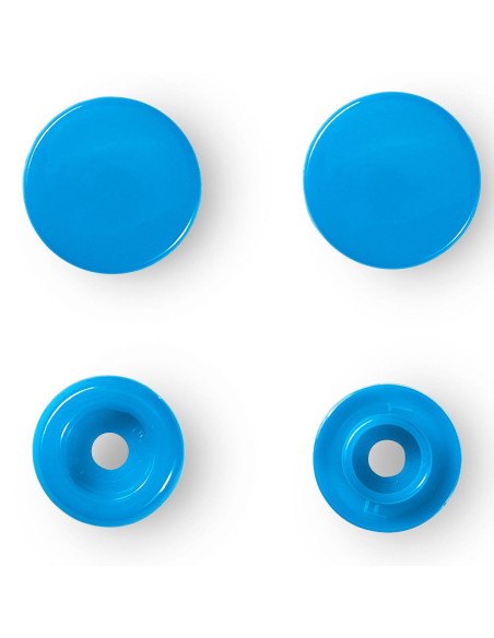 Conjunto de 30 botões de pressão Color Snaps 12,4 mm - Azul