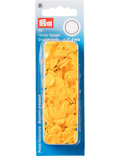 Conjunto de 30 botões de pressão Color Snaps 12,4 mm - Amarelo
