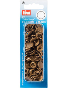 Conjunto de 30 botões de pressão Color Snaps 12,4 mm - Ouro