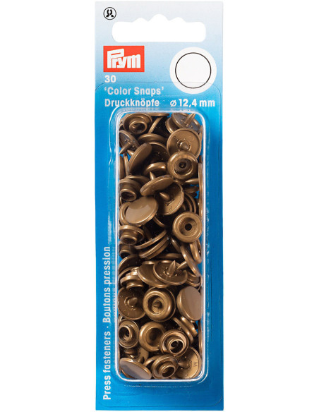 Conjunto de 30 botões de pressão Color Snaps 12,4 mm - Ouro