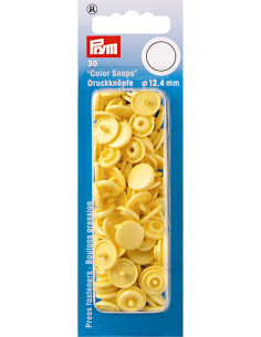 Conjunto de 30 botões de pressão Color Snaps 12,4 mm - Banana