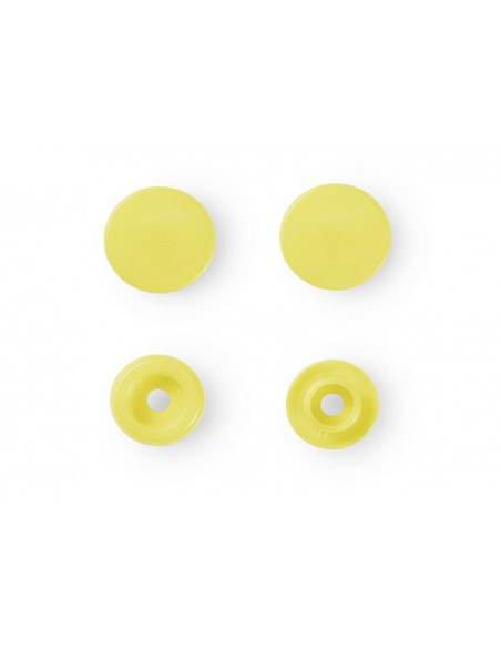 Conjunto de 30 botões de pressão Color Snaps 12,4 mm - Banana