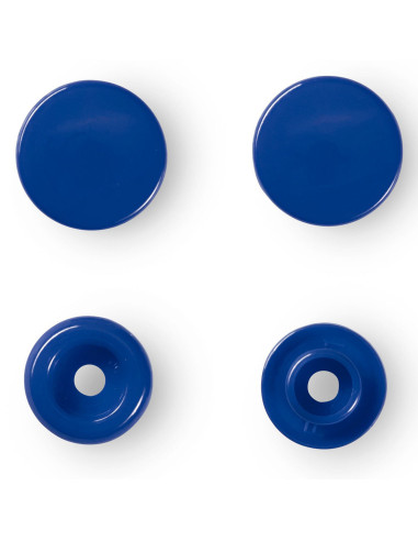 Conjunto de 30 botões de pressão Color Snaps 12,4 mm - Azul real