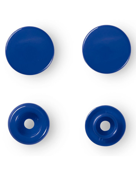 Conjunto de 30 botões de pressão Color Snaps 12,4 mm - Azul real