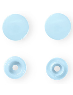 Conjunto de 30 botões de pressão Color Snaps 12,4 mm - Azul claro 2