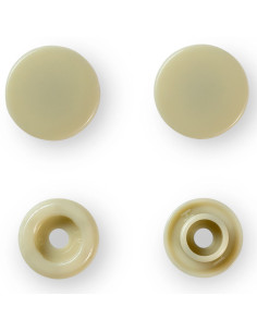 Conjunto de 30 botões de pressão Color Snaps 12,4 mm - Bege 2