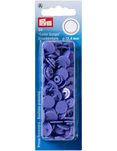 Conjunto de 30 botões de pressão Color Snaps 12,4 mm - Lilás