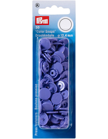 Conjunto de 30 botões de pressão Color Snaps 12,4 mm - Lilás