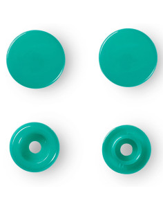 Conjunto de 30 botões de pressão Color Snaps 12,4 mm - Verde esmeralda 2