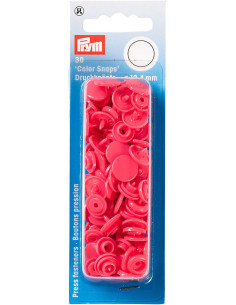 Conjunto de 30 botões de pressão Color Snaps 12,4 mm - Framboesa fúcsia